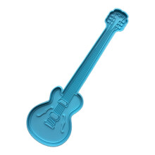 Moule en résine époxy pour guitare, moulage fait à la main,-Bleu