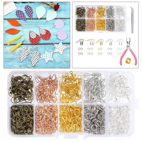 1128 Pieces Earrings Making Supplies Kit with Earring-Multi 2