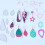 Matrices de découpe de boucles d'oreilles, 19 pièces, modèle-UN 6