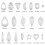Matrices de découpe de boucles d'oreilles, 19 pièces, modèle-UN 4