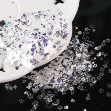 10g Mixed PVC Glitter Flakes Nail Art Decors Epoxy-PLA
