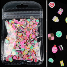 Breloques colorées époxy pour bricolage, 1 paquet de pièces-14