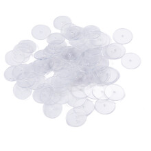 200x boucles d'oreilles disques transparents légers Anti-douleur