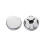 Pair of  Cuff Button Covers Button Cover Cuff Links for-Silver 1