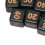 Set di 10 dadi in plastica nera a 6 facce per gioco e apprendimento 10