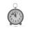Grey Circular Battery Alarm Clock, 10cm Bedside Desk Decor 2