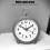 Grey Circular Battery Alarm Clock, 10cm Bedside Desk Decor 4