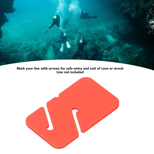 4PCS Orange Cave Diving Line Marker, Compact ABS, Easy Visibility 2