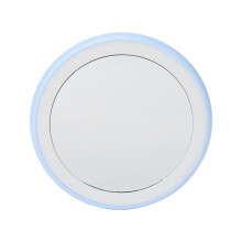 Verlichte make-upspiegel met LED-chips, ronde compacte spiegel met 1x en 3x vergroting, instelbare helderheid, draagbare reisspiegel met