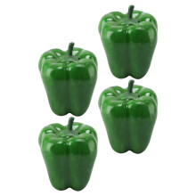 4 Stuks Gesimuleerde Groene Paprika Van Schuim Decoratie Rekwisieten