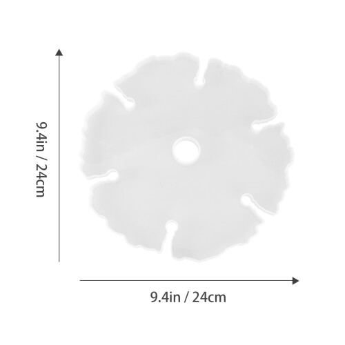 Form Für Tablett Silikagel Epoxid Weiß 1
