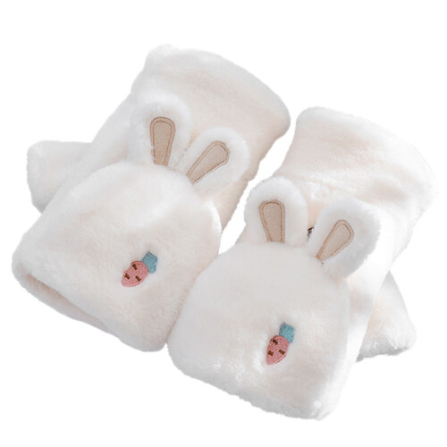 1 Paar Polyester Handschutz Fingermützen Weiß 2