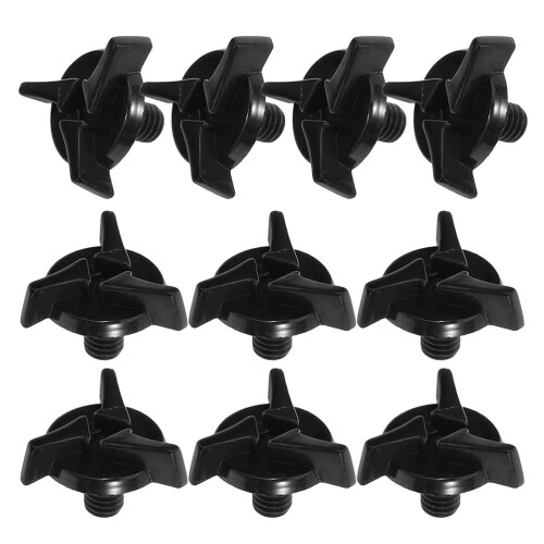 20Ud Tornillos Casco Plástico Negro Fácil