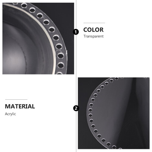 Material Acrílico Transparente Para Bolsa Tejida DIY Durable 2