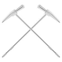 2Ud Martillos De Afinación Aluminio Para Kalimba 15 Y 17 Teclas Plata