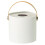 1Stk Moderner Tissue Container Mit Griff Aus ABS Und Leder Weiß 1
