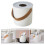 1Stk Moderner Tissue Container Mit Griff Aus ABS Und Leder Weiß 7