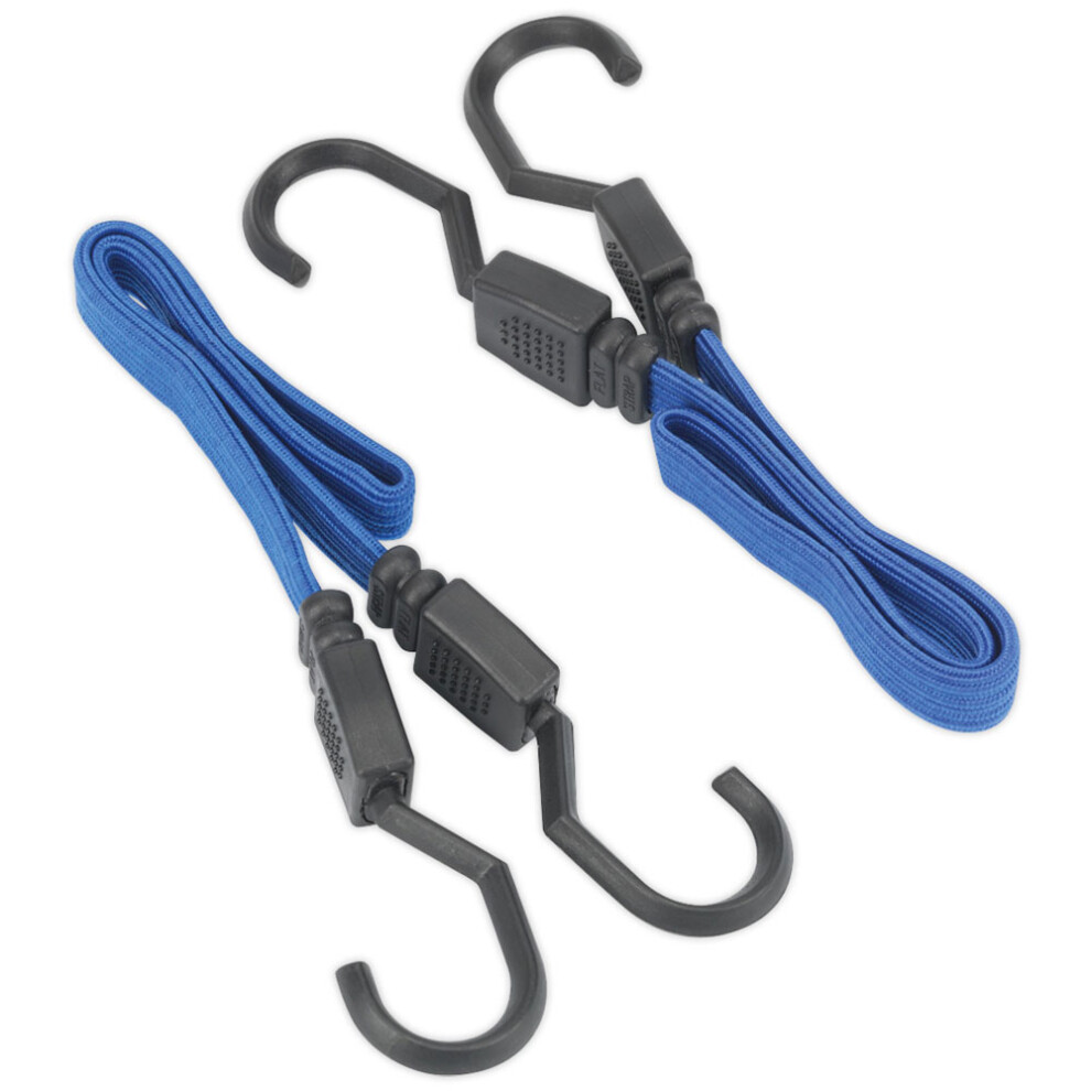 Sealey Flat Bungee Cord Set 460Mm 2Pc