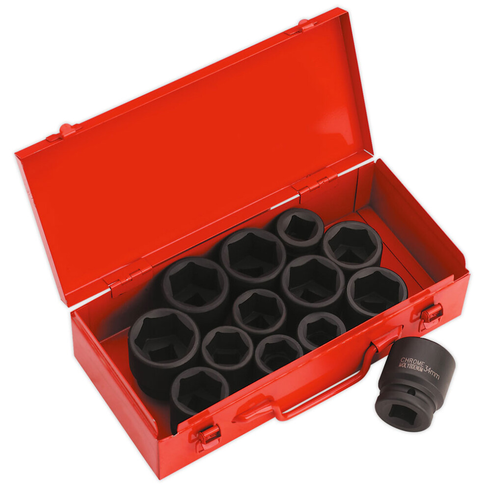Impact Socket Set 13pc 3/4"Sq Drive Metric/Imperial
