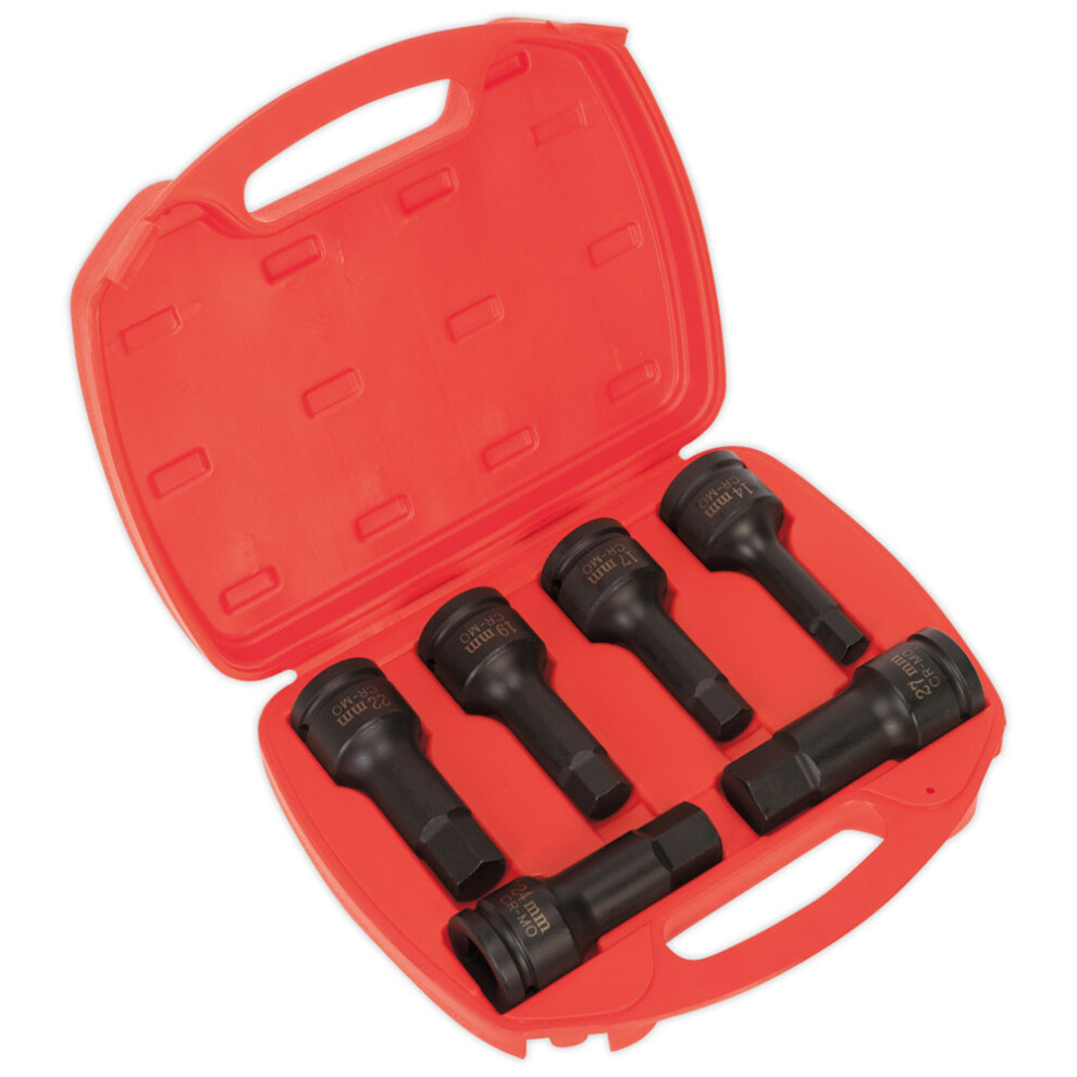 Impact Hex Socket Bit Set 6pc 3/4"Sq Drive