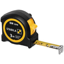 Stabila 19569 BM100 3m Tape Measure, Black