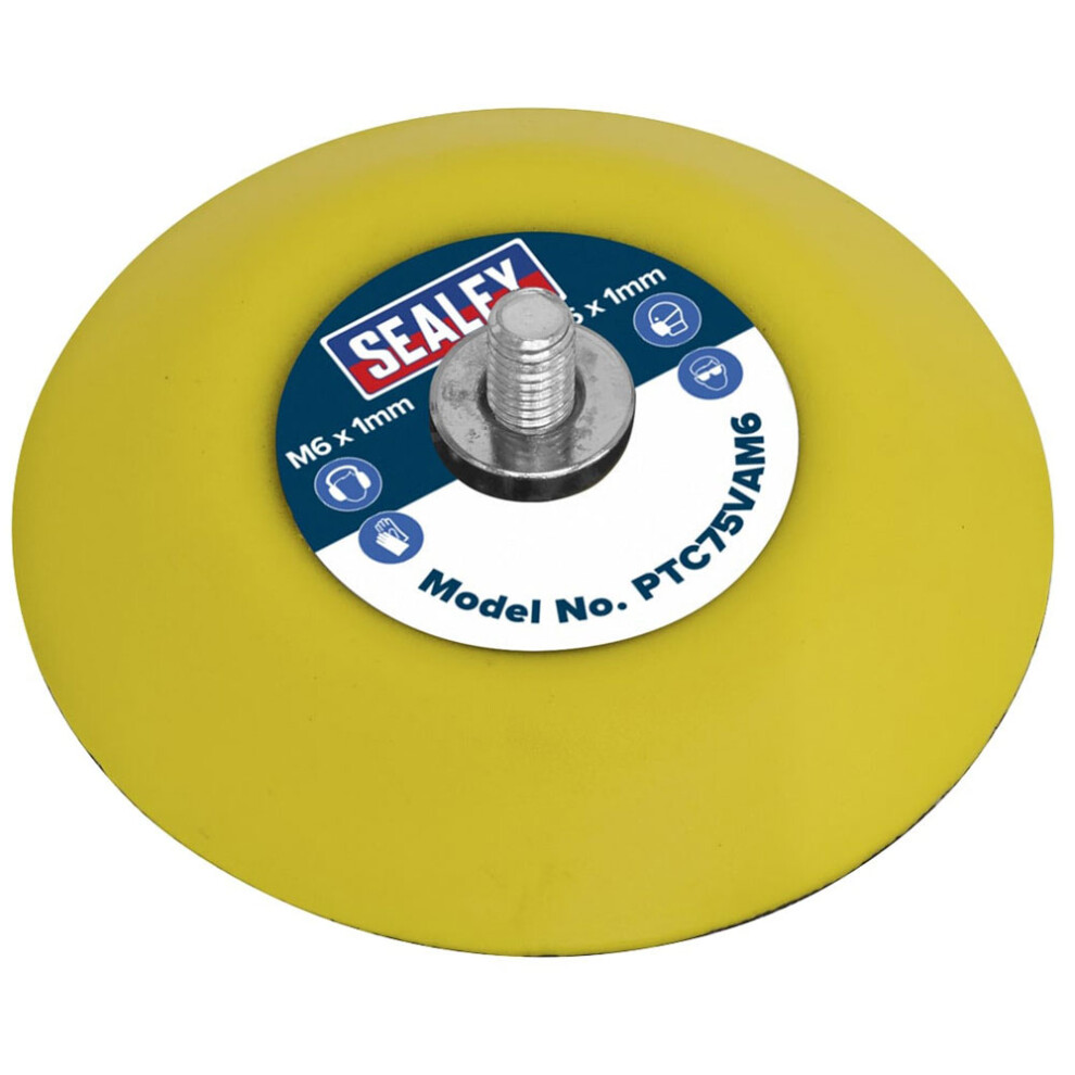 Sealey 75Mm Hook And Loop Backing Pad M6 - Image 14