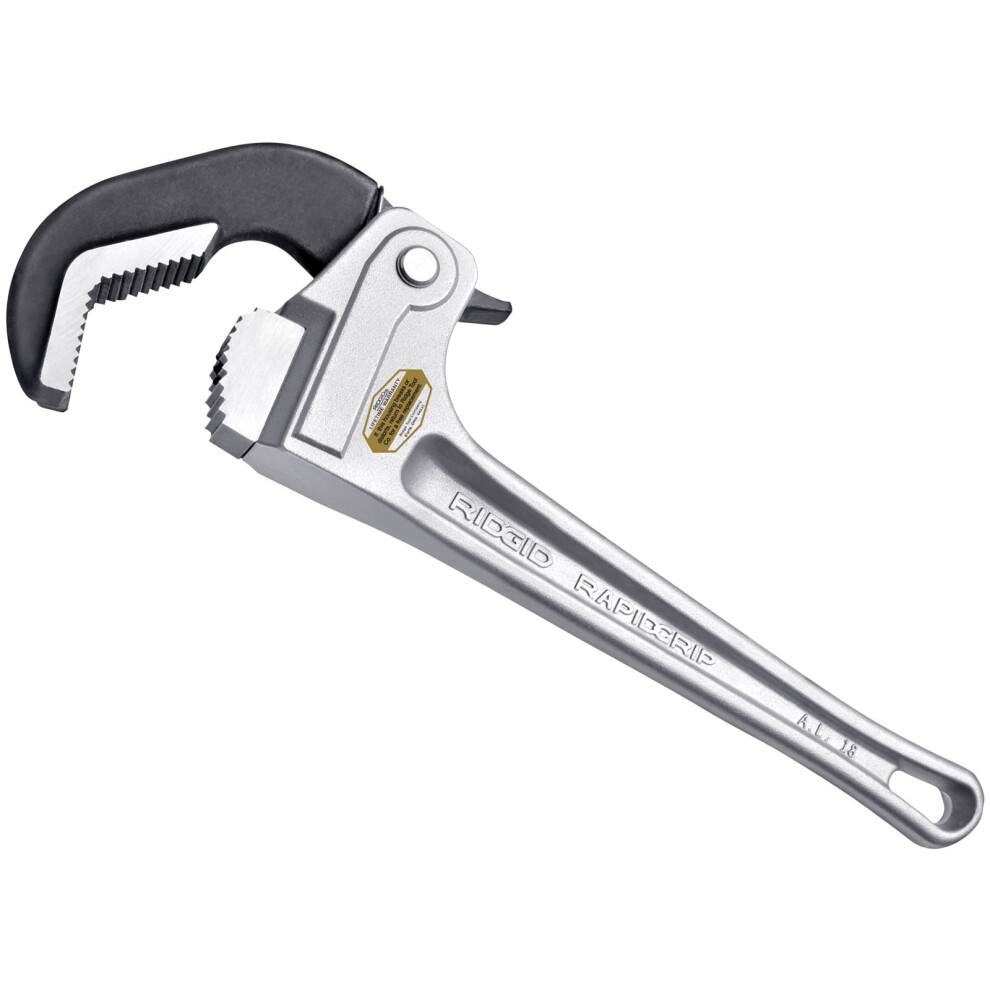 RIDGID 12698 Aluminium RapidGrip Wrench 450mm 18in Capacity 80mm