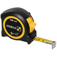BM 100, 5 m (16 inches), cm scale BM100, 5 m / 10 inch pocket tape measure, black/yellow