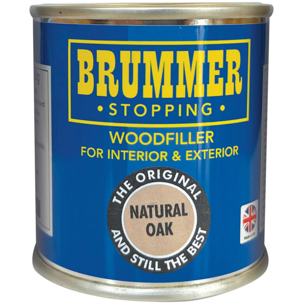 Brummer Wood Filler Natural Oak 250G - The Original And Still The Best