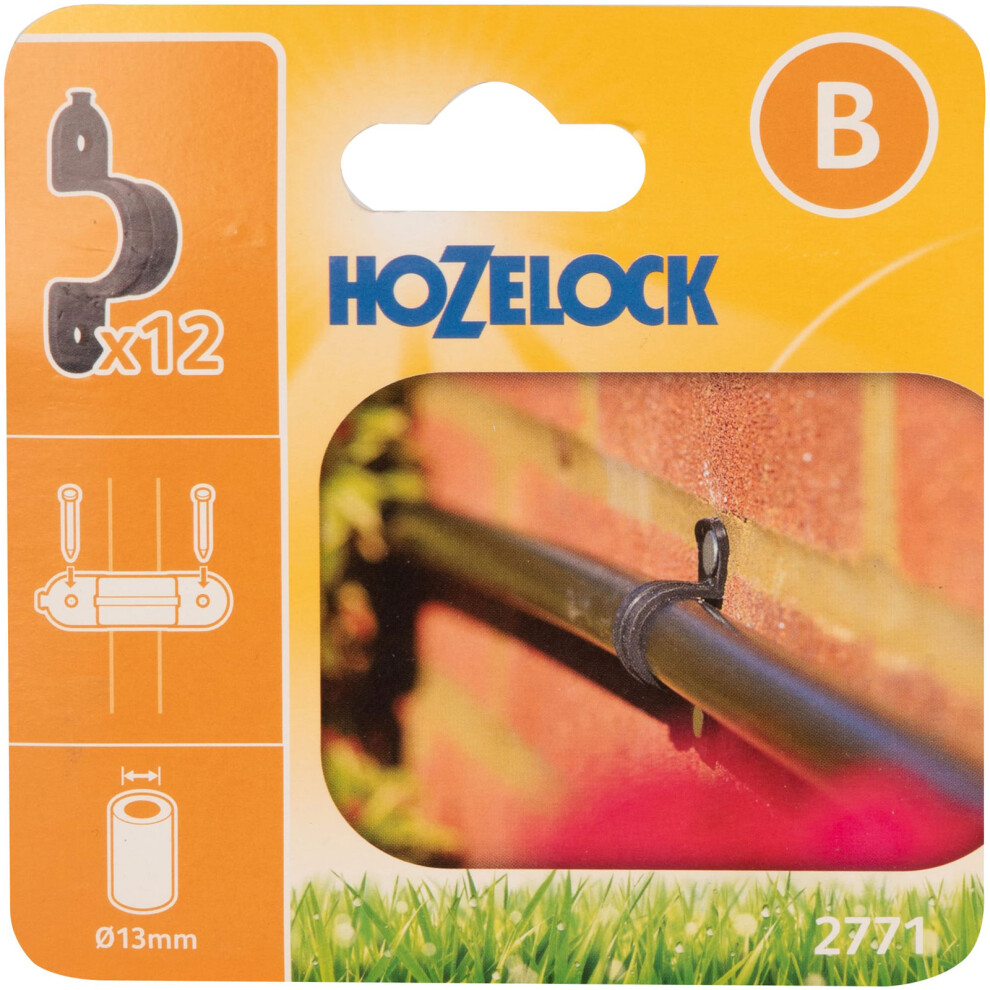 Hozelock 2771 Wall Clip 13Mm (Pack 12)