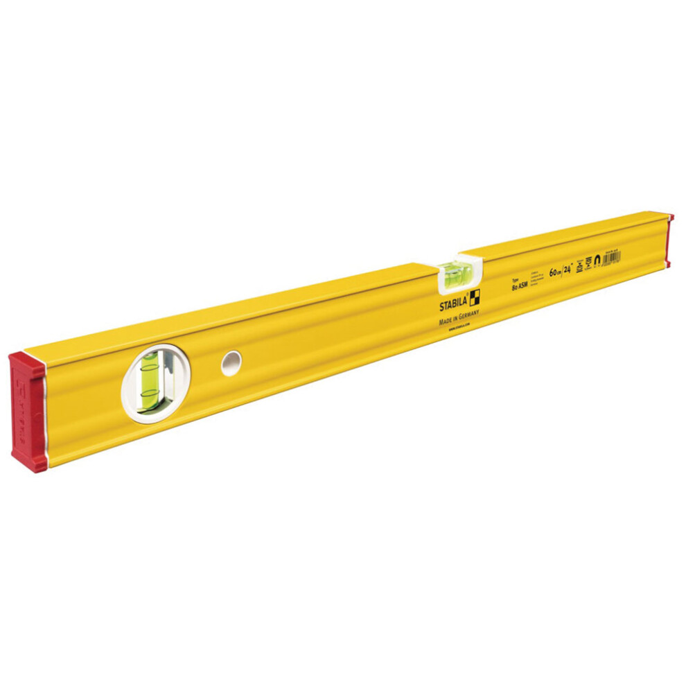 Stabila 80 Asm Magnetic Spirit Level 2 Vial 19178 60Cm