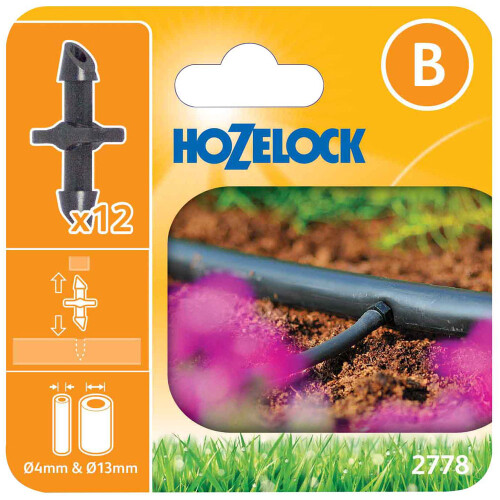 Hozelock Hozelock Ltd 2778 Straight Connector 4mm (Pack 12)