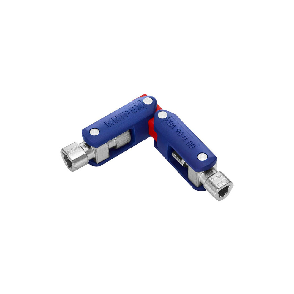 Knipex Control Cabinet Key "Doublejoint" (62 Mm) 00 11 06 V03 (Self-Service Card/Blister) 4003773083085