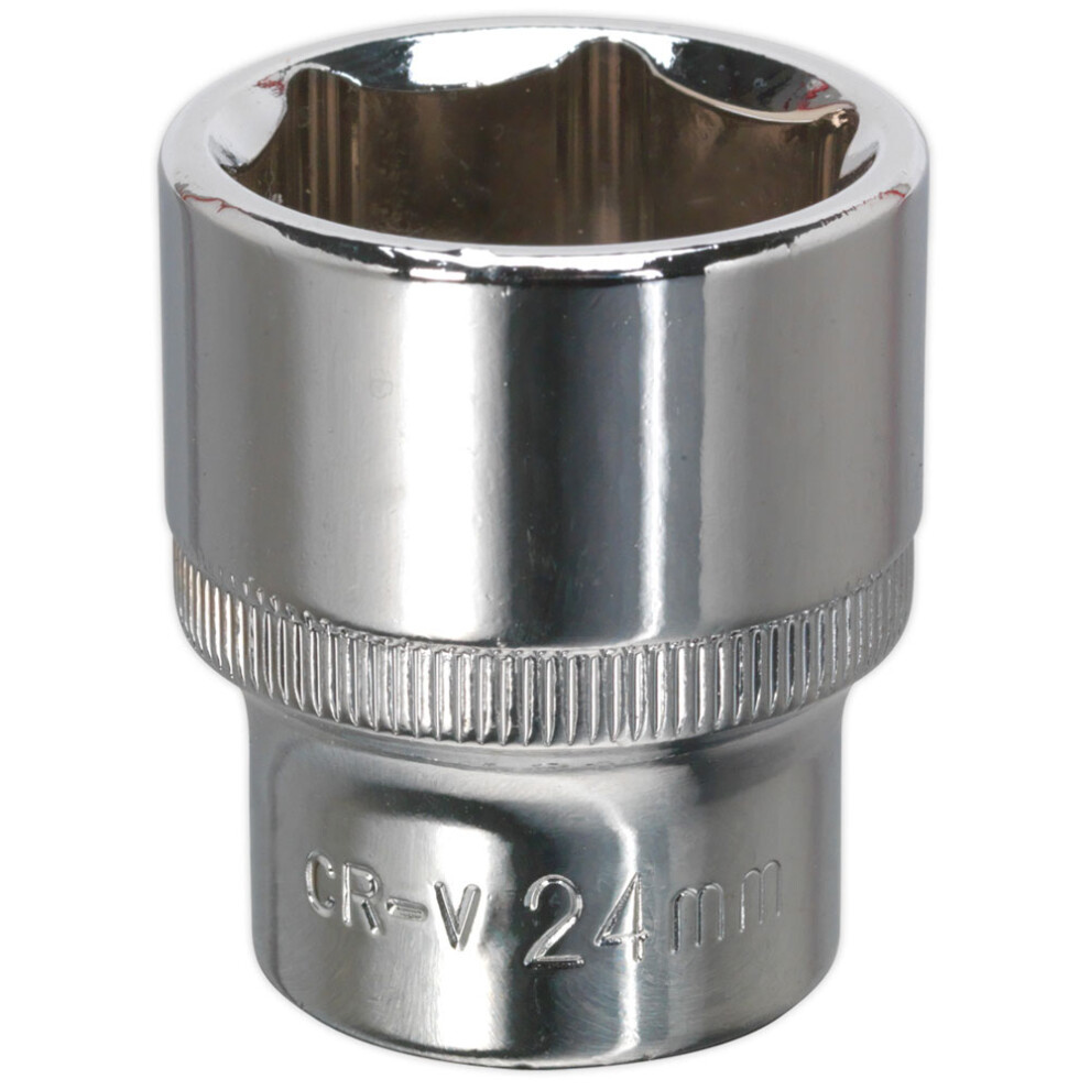 WallDrive® Socket 24mm 1/2"Sq Drive Fully Polished