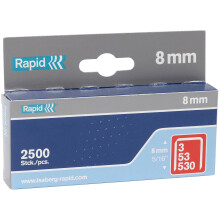 Rapid 11857025 53/8B 8mm Galvanised Staples Box of 2500