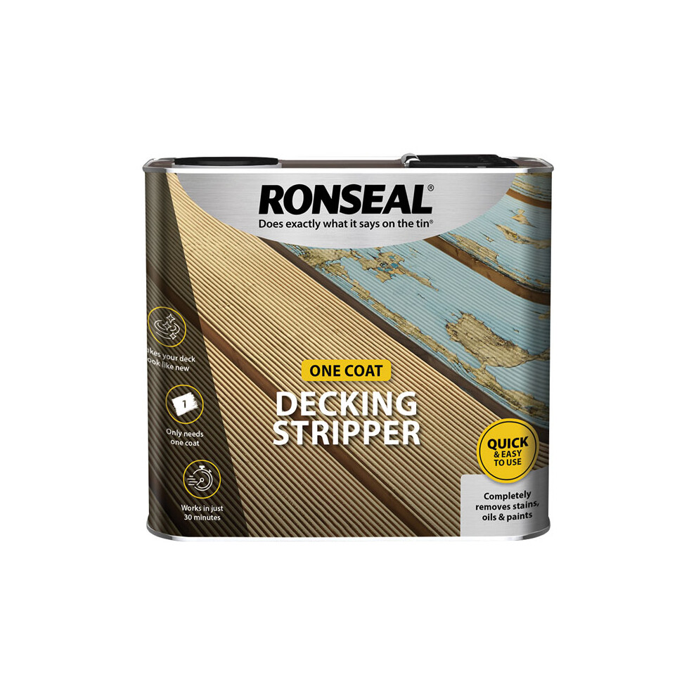 Ronseal DS25L30M Decking Stripper 2.5 Litre, 2.5L