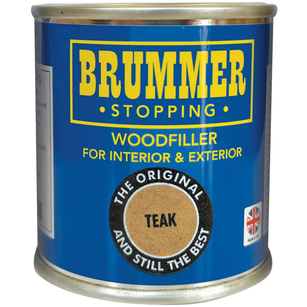 Brubm30411 Wood Filler Teak - 250G 5010884000572