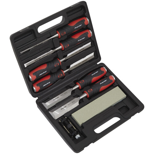 Sealey Hammer-Thru Wood Chisel 8pc Set