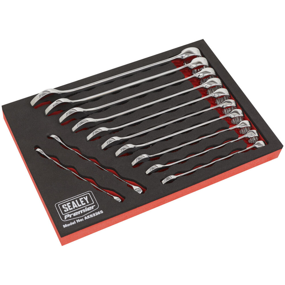 Sealey Combination Spanner Set 12Pc - Metric