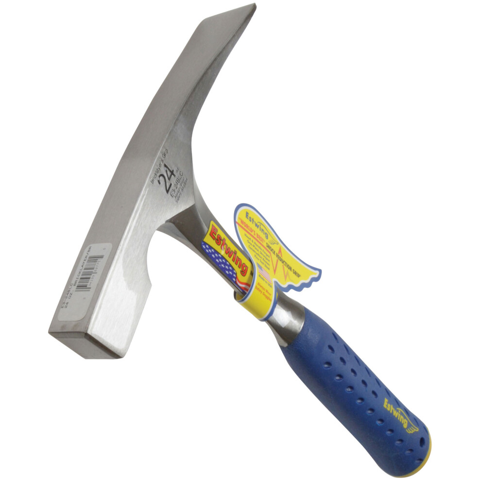 Estwing E3-24BLC 24 oz. Masons Hammer With Revolutionary Bricklayers Grip