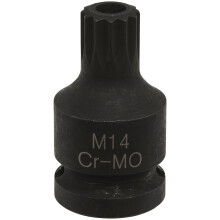 Sealey Brake Caliper Spline Bit Socket M14 1/2"Sq Drive VS0987