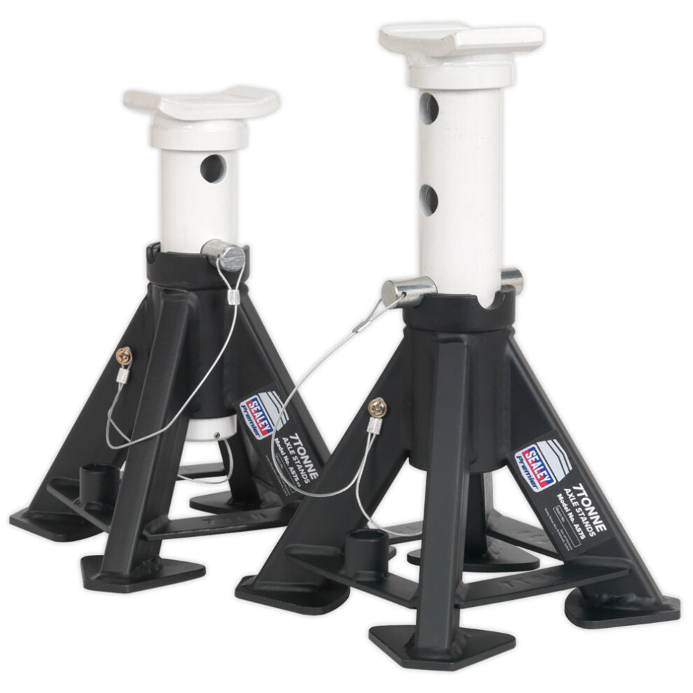 Sealey Short Axle Stands (Pair) 7 Tonne Capacity per Stand AS7S - Image 12