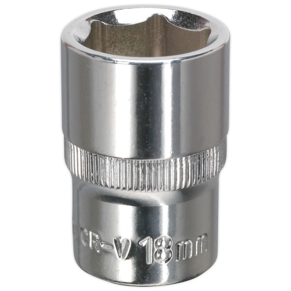 WallDrive® Socket 18mm 1/2"Sq Drive Fully Polished