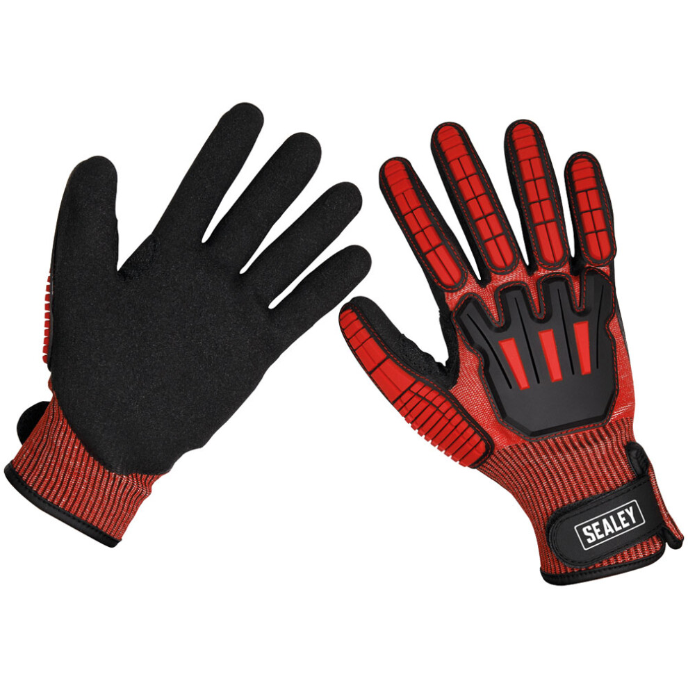 Sealey Cut & Impact Resistant Gloves - Large - Pair