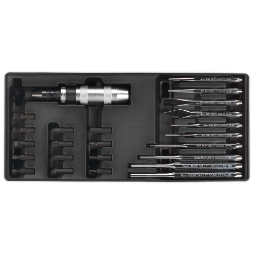 Sealey Tool Tray with Punch & Impact Driver Set 25pc