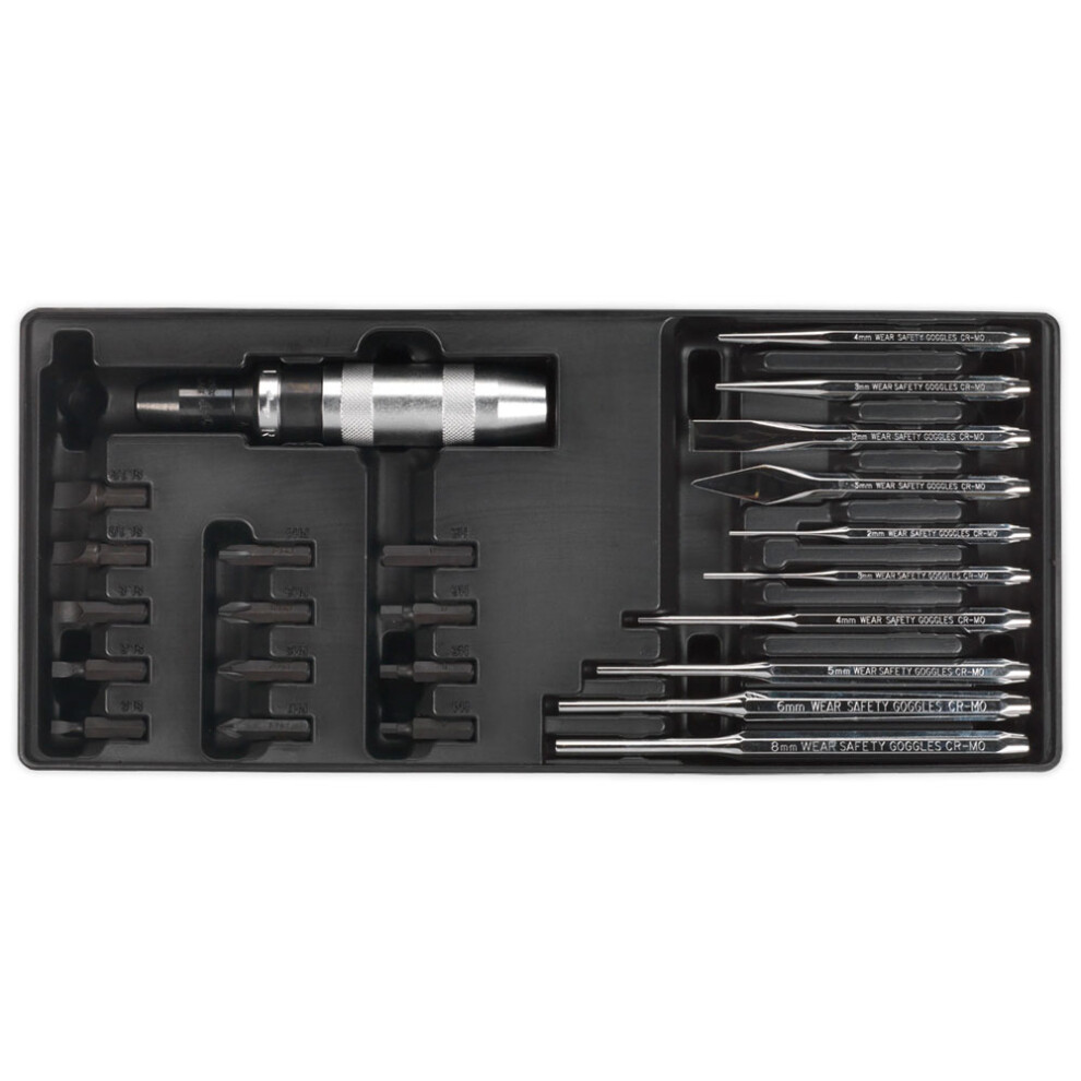 Tool Tray with Punch & Impact Driver Set 25pc
