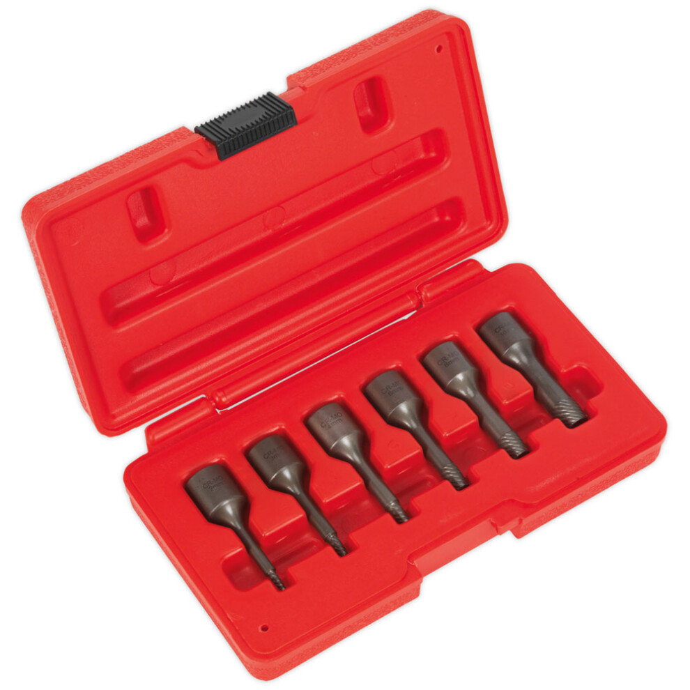 Screw Extractor Set 6pc 3/8"Sq Drive