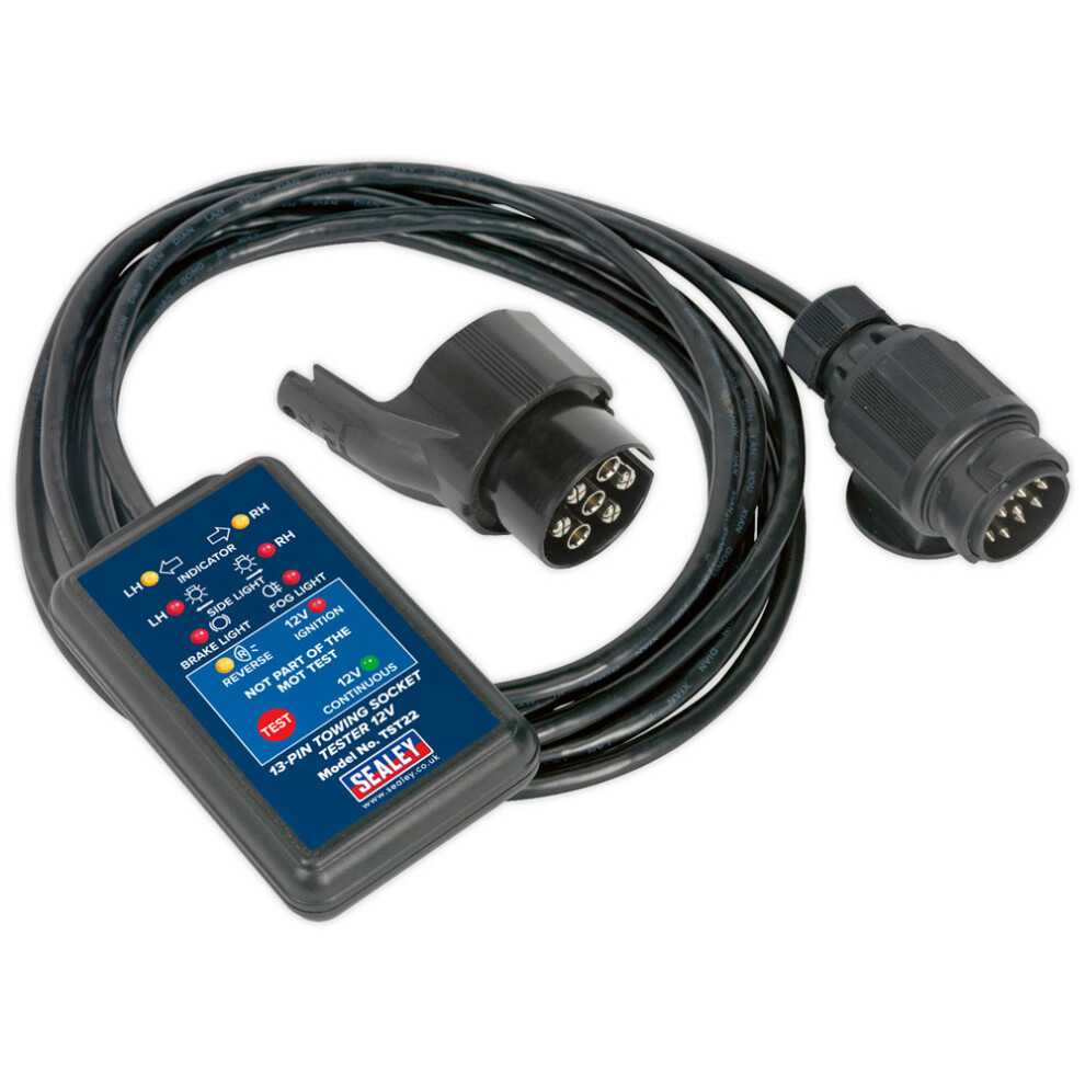 Towing Socket Tester 13-Pin 12V - DVSA Approved
