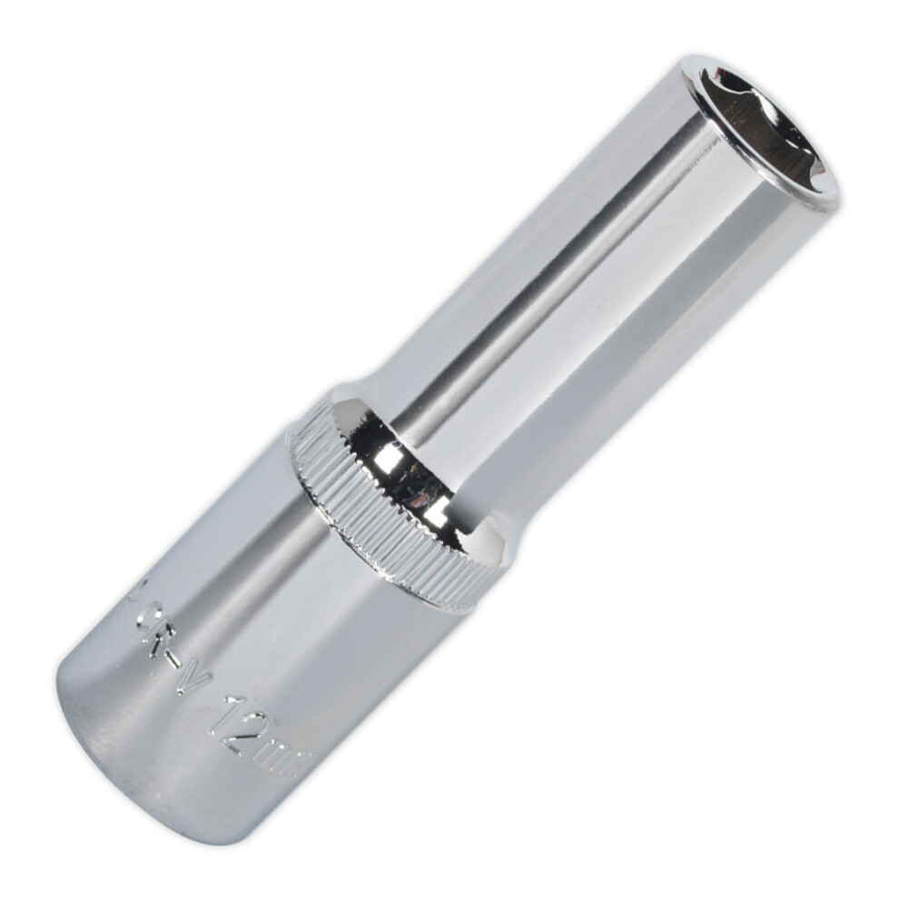 Sealey Walldrive® Socket 12Mm Deep 1/2"Sq Drive Fully Polished