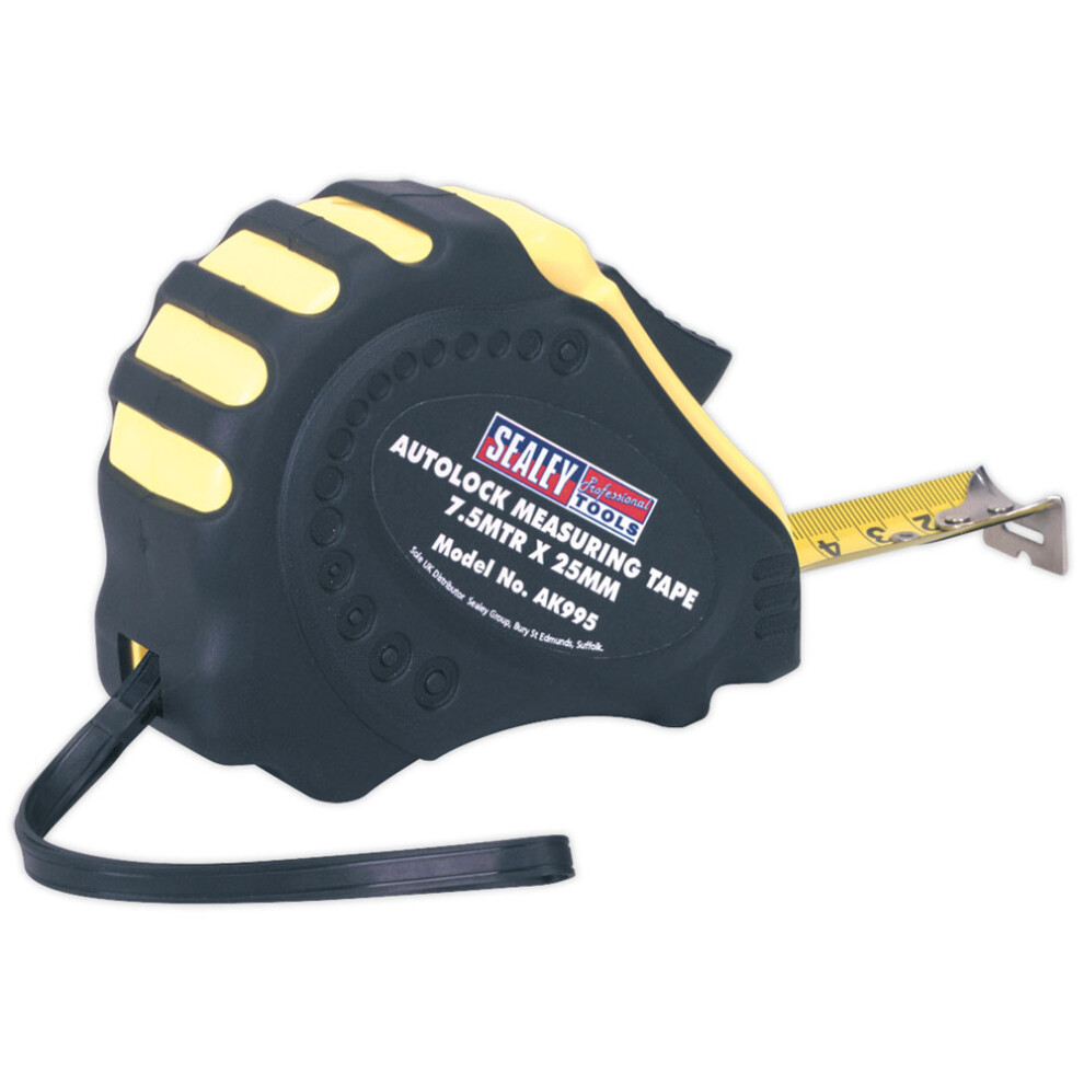 Auto Lock Tape Measure 7.5M(25Ft) X 25Mm - Metric/Imperial 5024209906470